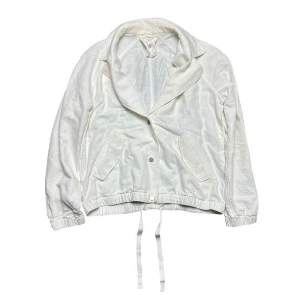 Gap Linen Topper Jacket In Ivory Size Small - Picture 1 of 5